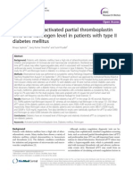 Coagulation Profile in Diabetes Mellitus