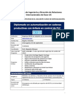 Informativo Oficial Diplomado Automatización PLC - Bogotá Colombia - 2014 - Escuela de Ingeniería (Nuevas Fechas)