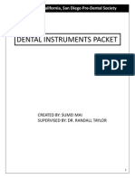 UCSD Pre-Dental Dental Instruments Packet