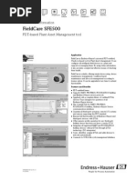 Endress+Hauser FieldCare SFE500 Overview | PDF | Microsoft Windows ...