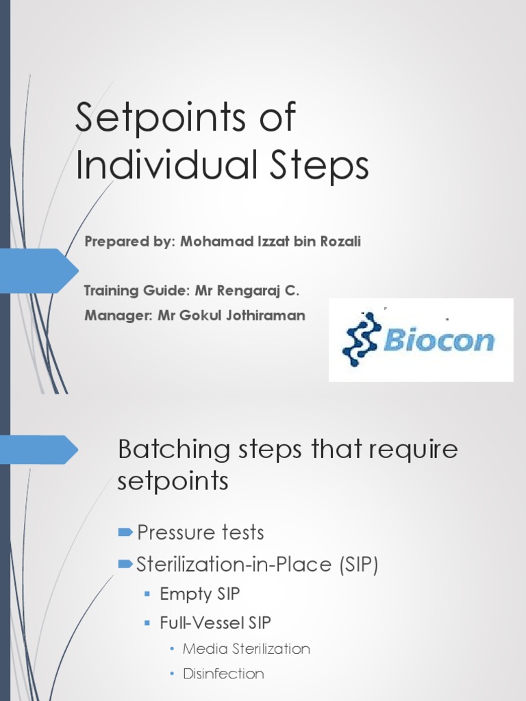 Basic Instruments and Setpoints For Fermentation | PDF | Capacitor ...