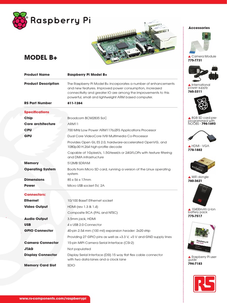 Raspberry Pi B+ | PDF