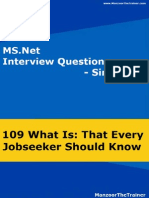 Ms Interview Questions