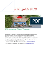 Canada Tax Guide 2010: Welcome To The City of Vancouver