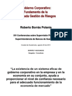 Gobierno Corporativo: Fundamento de La Adecuada Gestión de Riesgos