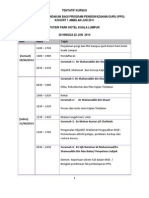 Tentatif Jadual Kajian Tindakan Kohort 1