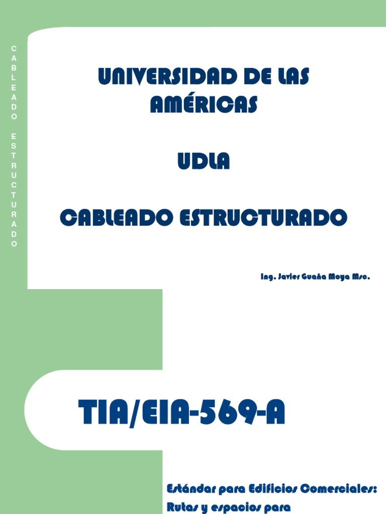 Clase 4. Normas EIA TIA 569 | PDF | Ingeniería de Edificación | Ingeniería