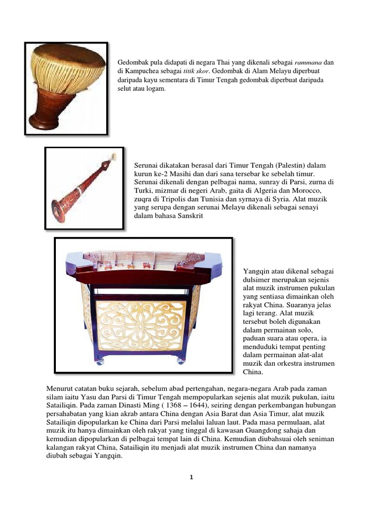 Alat Muzik Tradisional Pdf