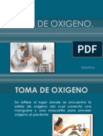 Toma de Oxigeno