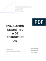 Evaluación Geométrica de Las Estructuras
