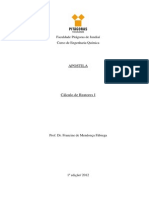 Apostila Cálculo de Reatores I PDF