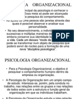 Psicologia Organizacional