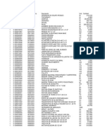 Lista de Insumos