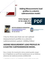 Adding Measurements Profiles in a Subtransmission System