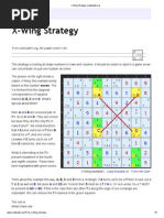 Sudoku X-Wing Strategy, Sudokuwiki