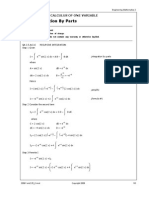 Integration by Parts: Integral Calculus of One Variable