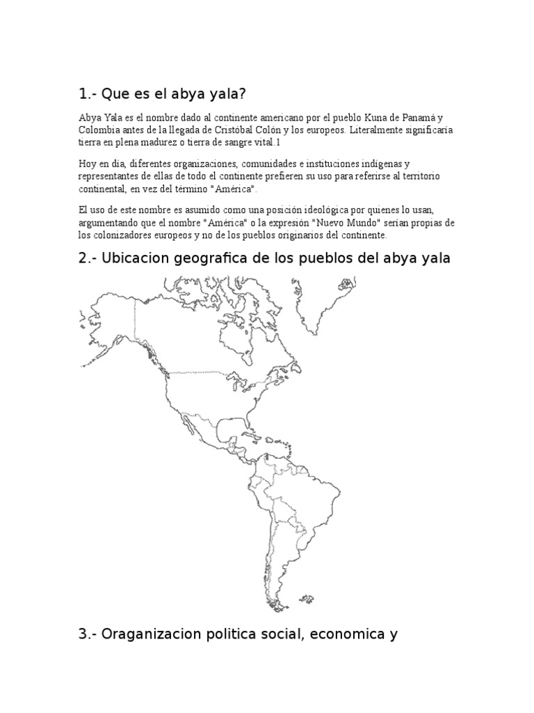Mapa del Abya Yala y sus culturas | PDF | Gente indígena | Agricultura
