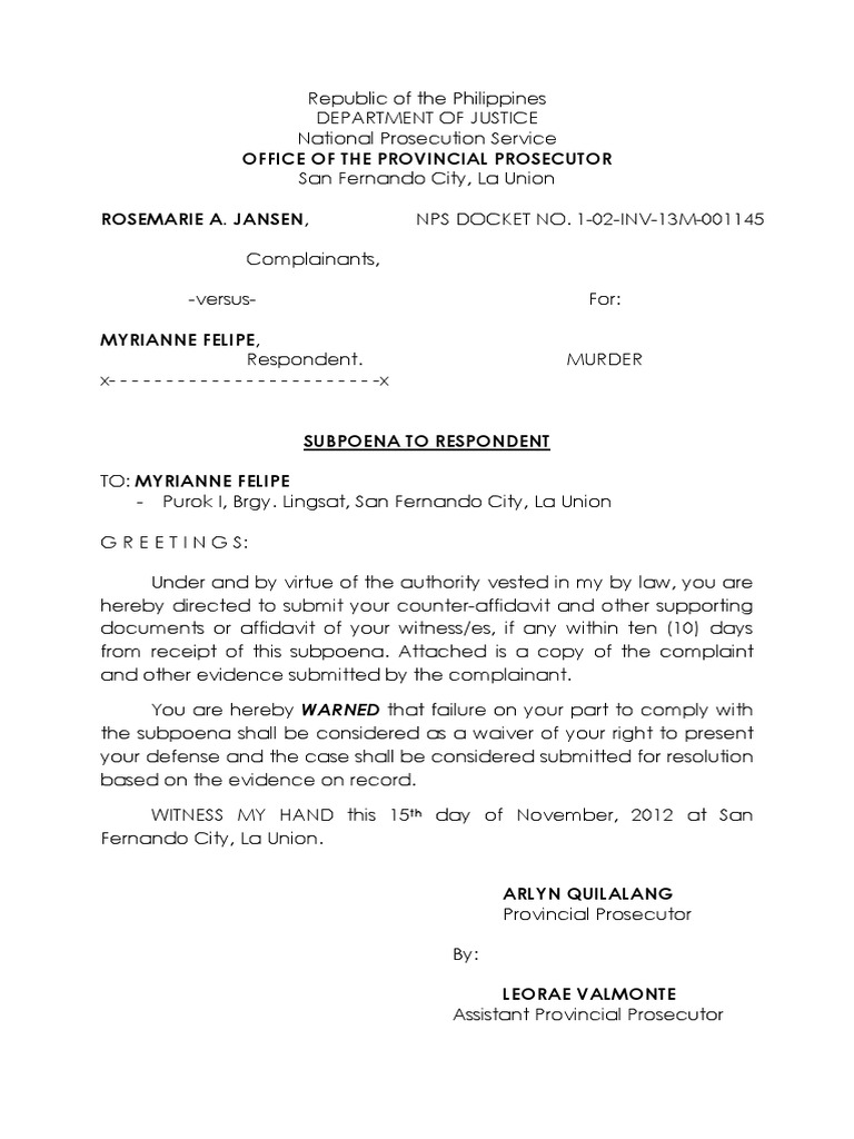 subpoena-to-respondent