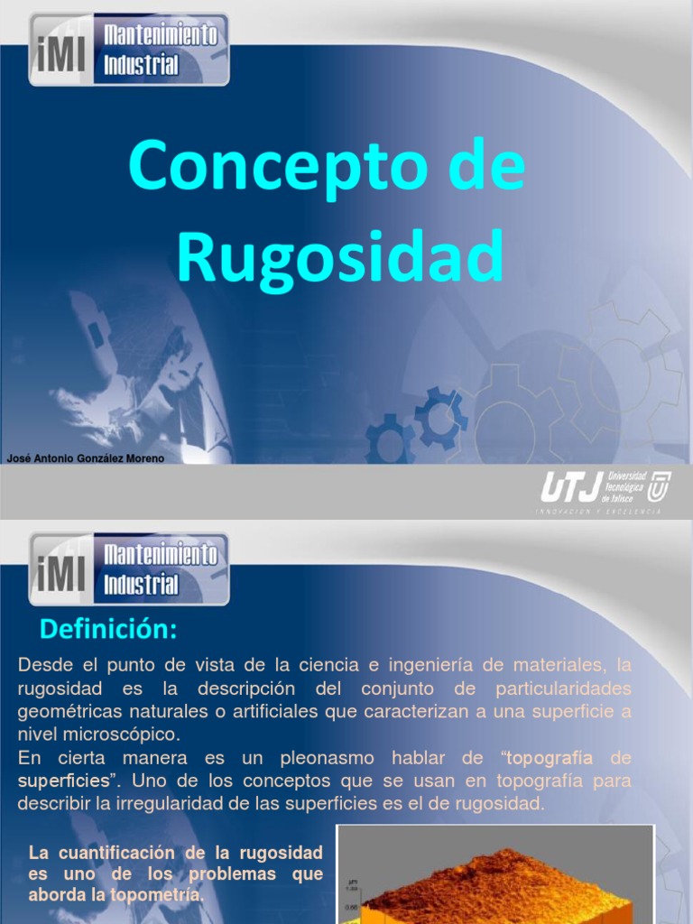Tipos y Concepto de Rugosidad | PDF | Medición | Science