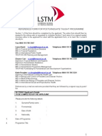 Reference Form For Postgraduate Taught Programme