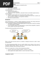 Linear Programming Module