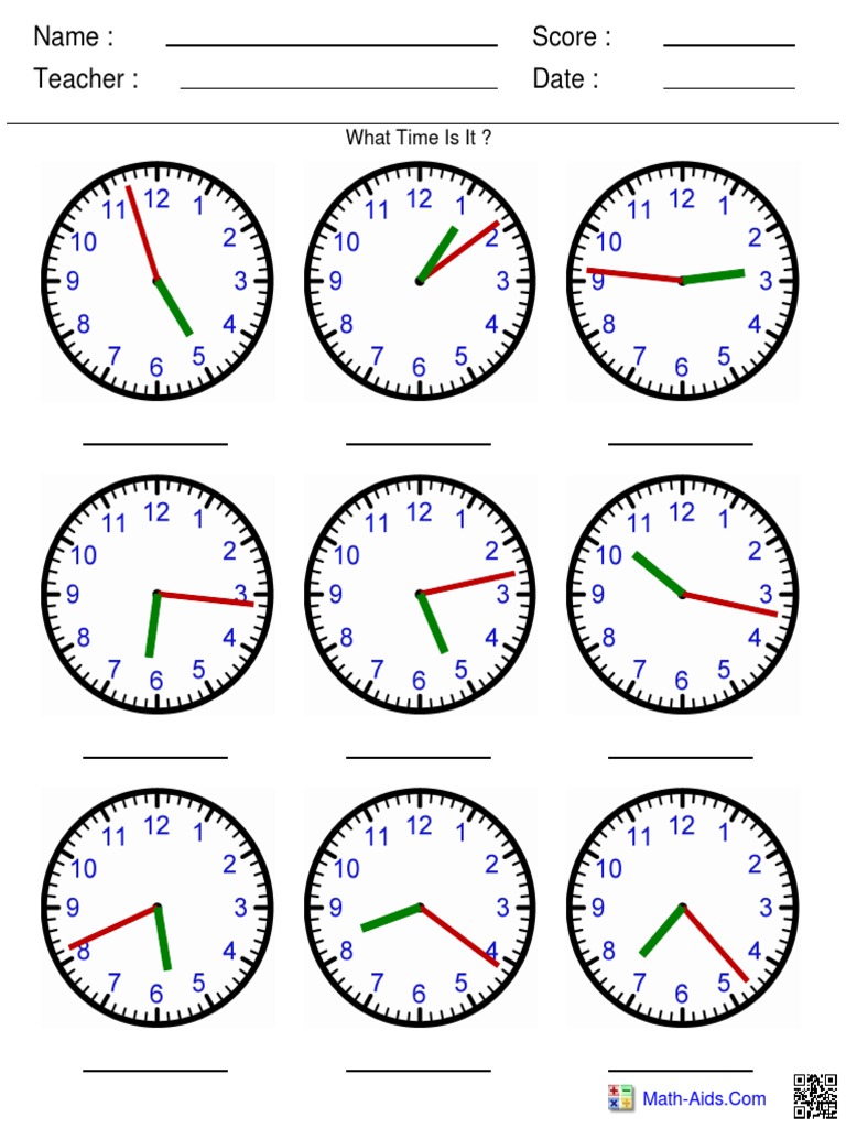 Understanding Time Concepts in Math | PDF