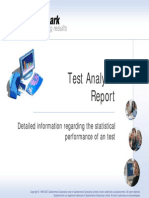 Test Analysis Report Slides