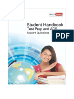 Student Handbook Test Prep and ACS 081111