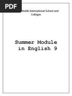 Summer Module in English 9