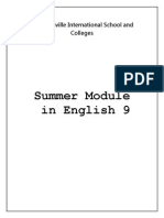 Summer Module in English 9