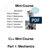 C++ Mini Course