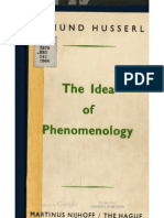 Husserl - The Idea of Phenomenology