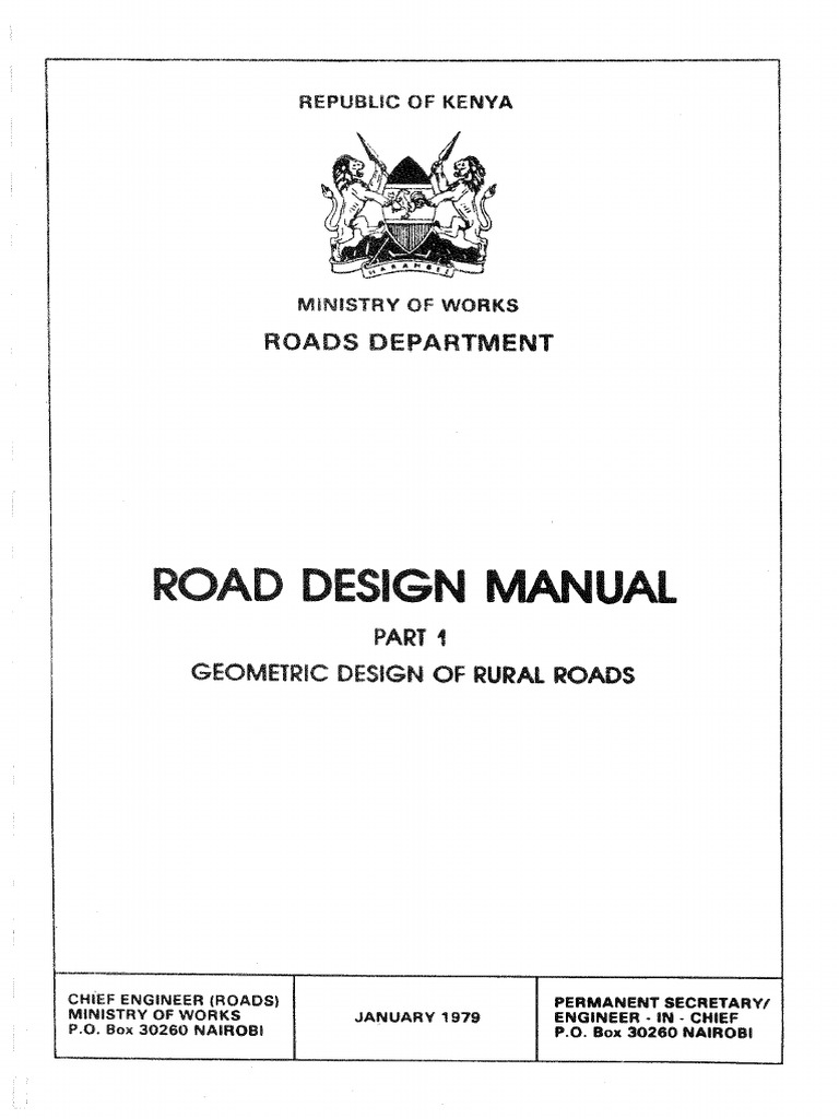 Roads Design Manual PDF
