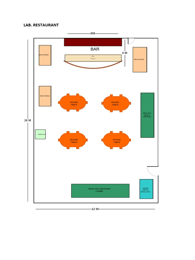 Furniture Layout for Restaurant Lab | PDF | Cooking, Food & Wine ...