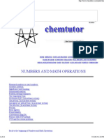 Chemtutor Numbers