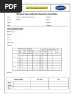 Instrument Calibration Test Report Format