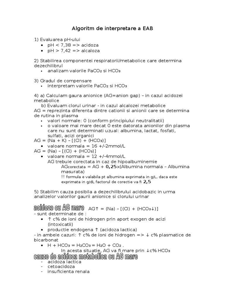 Algoritm de Interpretare A EAB | PDF