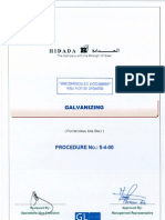 Galvanizing Procedure (5400)