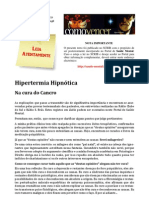 HIPERTERMIA HIPNÓTICA NA CURA DO CANCRO
