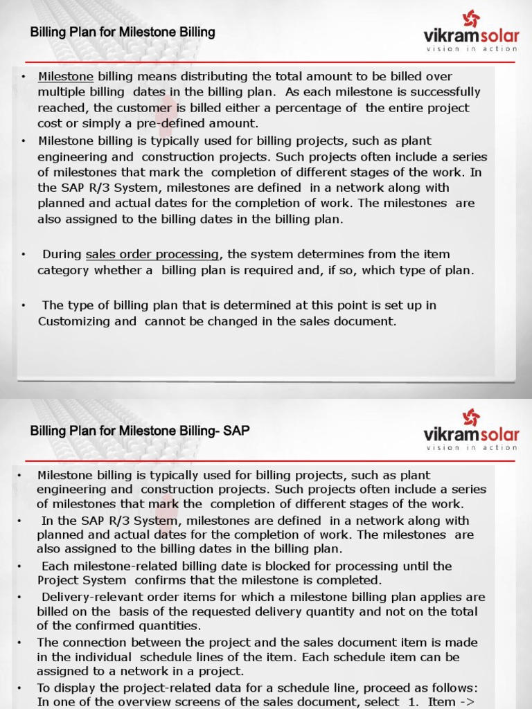 Milestone Billing Invoice Computing