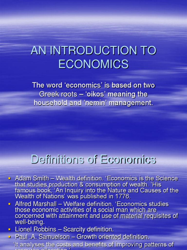 🐈 Material welfare definition of economics. define material welfare