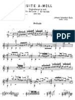 Suite em Sol Menor BWV995 - J.S.Bach PDF