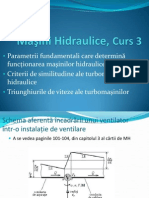 Parametrii fundamentali care determină funcţionarea maşinilor hidraulice (continuare)