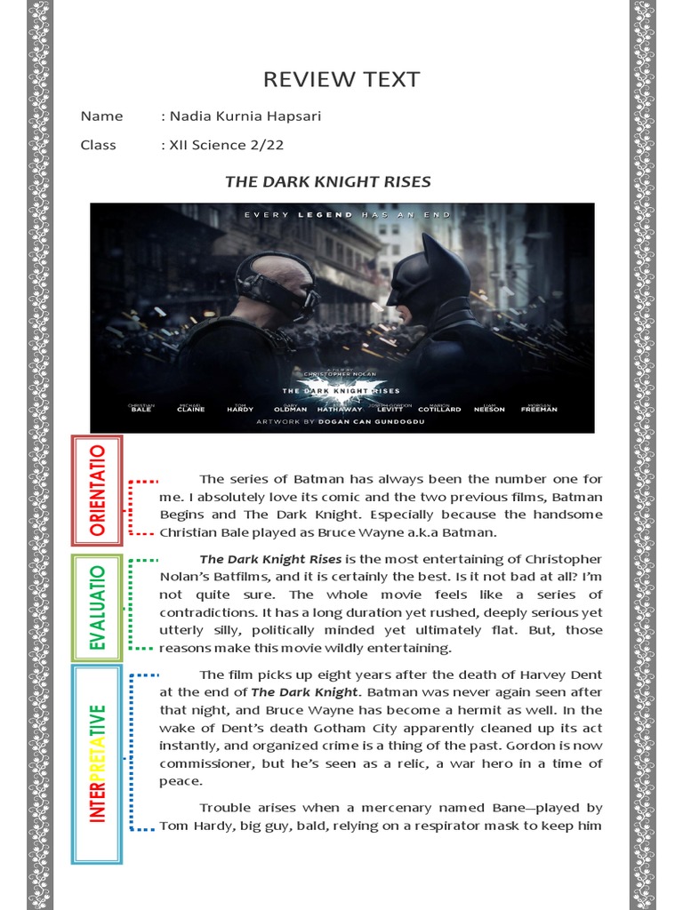 Contoh Book Review Dalam Bahasa Inggris