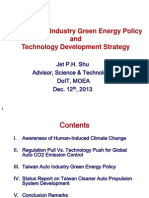 Taiwan Auto Industry Green Energy Policy and Technology Development Strategy