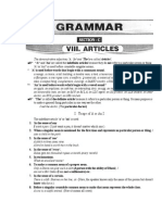 English Grammar - Articles