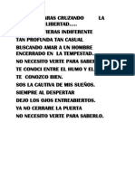 Se Que Estaras Cruzando La Ruta de La Libertad