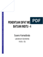 Penentuan Sifat Mekanik Batuan Insitu - 4: Suseno Kramadibrata