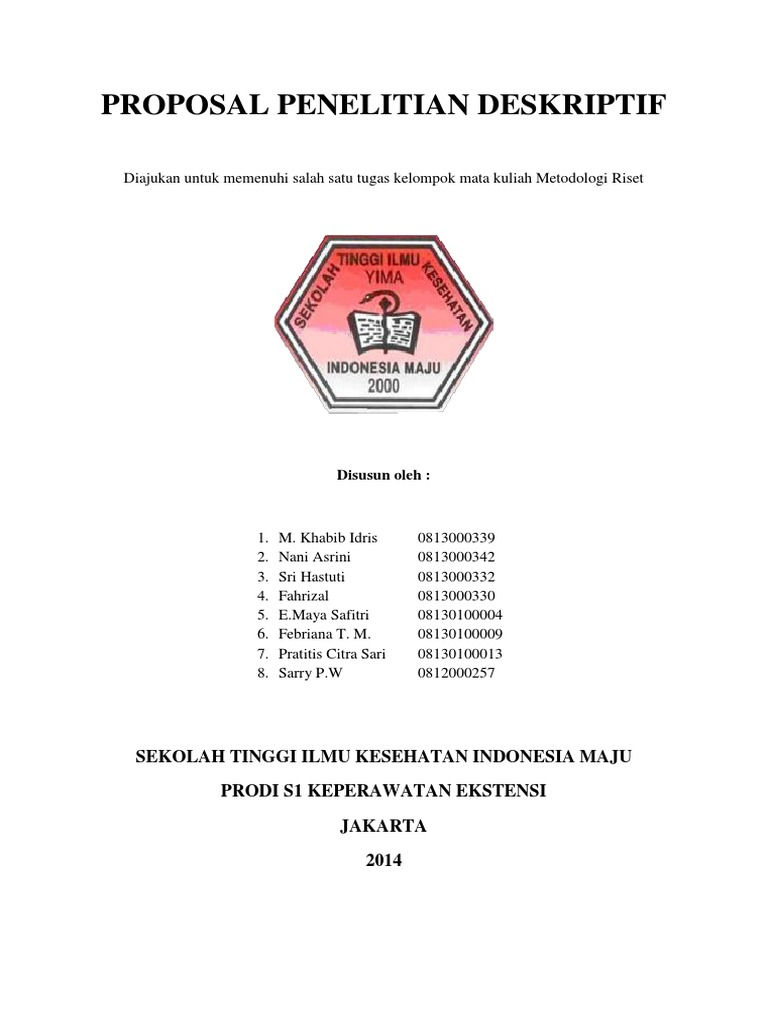 Proposal Penelitian Deskriptif