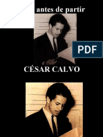 César Calvo - Poco Antes de Partir - Poesía